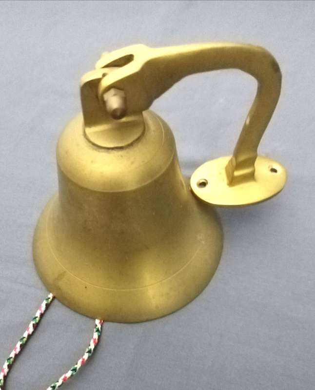 Bar Ornament / Vintage Solid Brass Bell to ring for **last round**