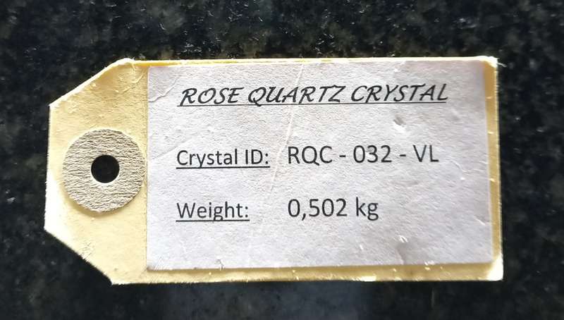 Crystal Rock - Rose Quartz / The stone of Love & Friendship / Size: 502g