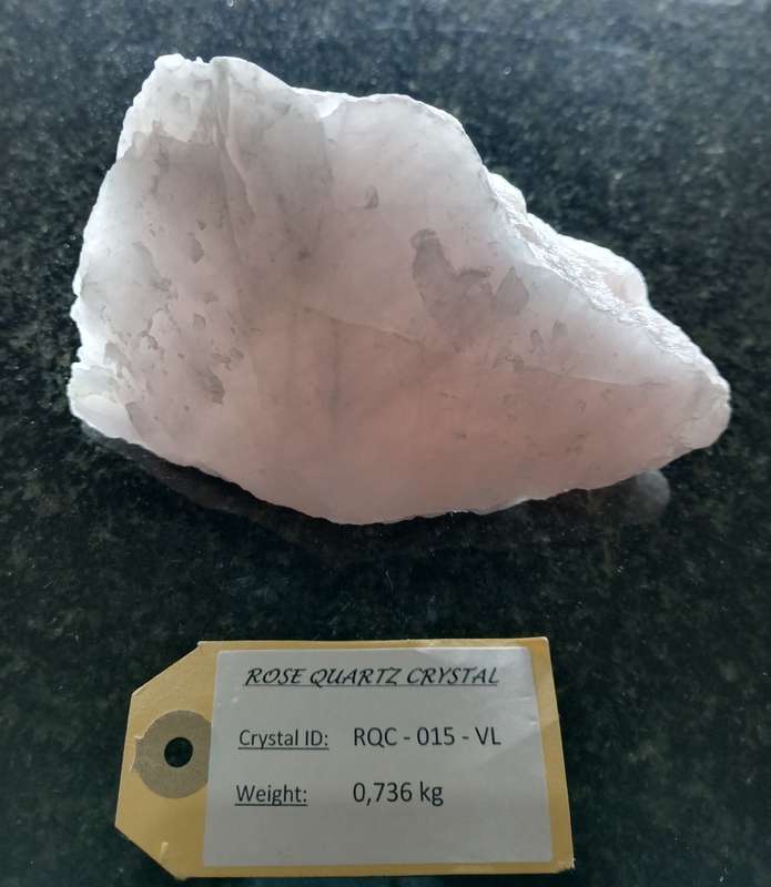 Crystal Rock - Rose Quartz / The stone of Love & Friendship / Size:  736g