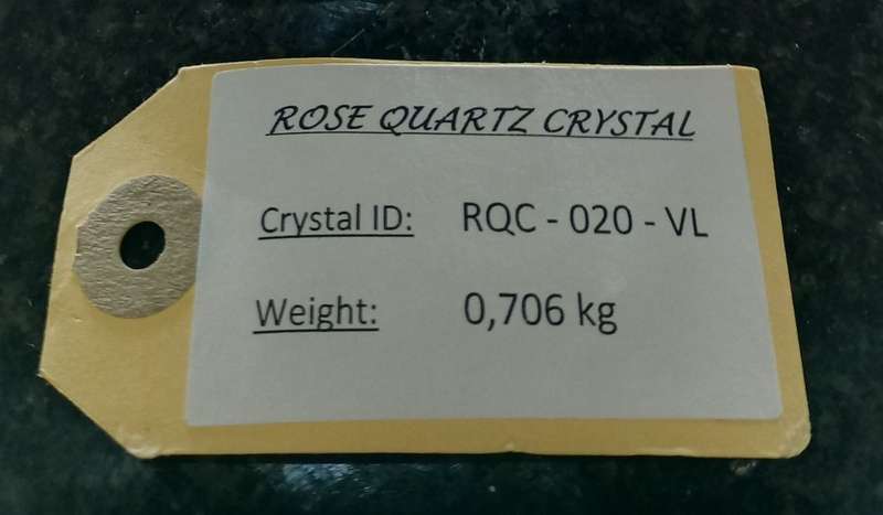 Crystal Rock - Rose Quartz / The stone of Love & Friendship / Size: 706g