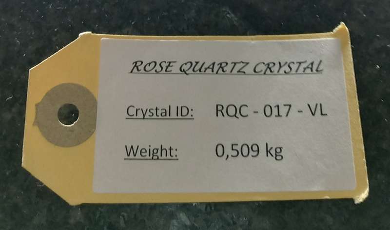 Crystal Rock - Rose Quartz / The stone of Love & Friendship / Size: 509g