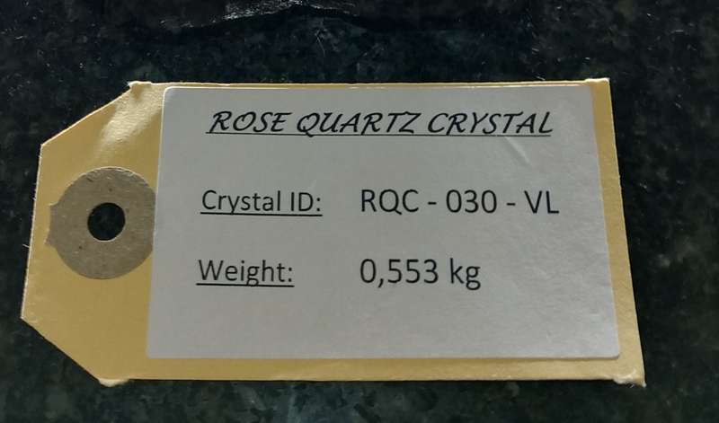 Crystal Rock - Rose Quartz / The stone of Love & Friendship / Size: 553g