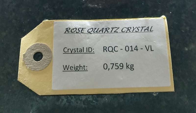 Crystal Rock - Rose Quartz / The stone of Love & Friendship / Size: 759g