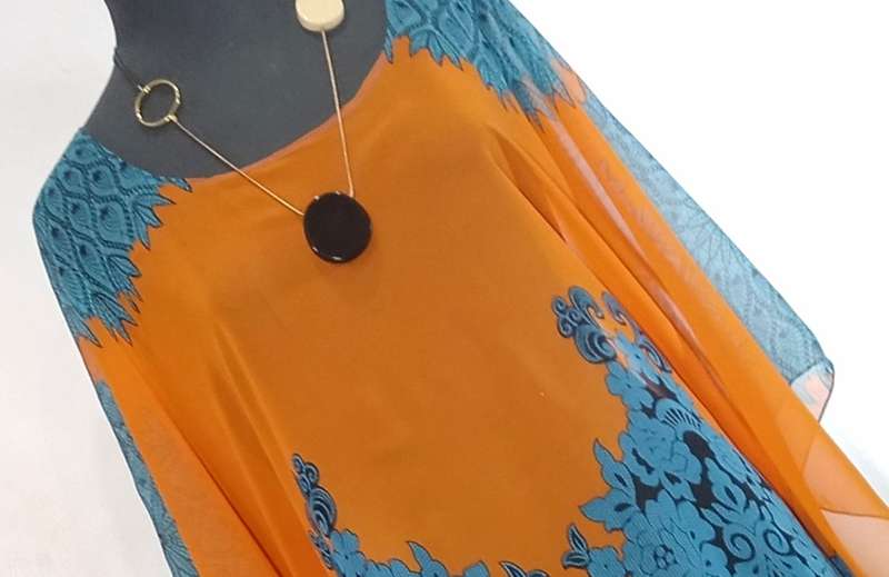 Kaftan Top by VANILLA LEE / Size: L / XL (to fit ladies size 38, 40, 42)