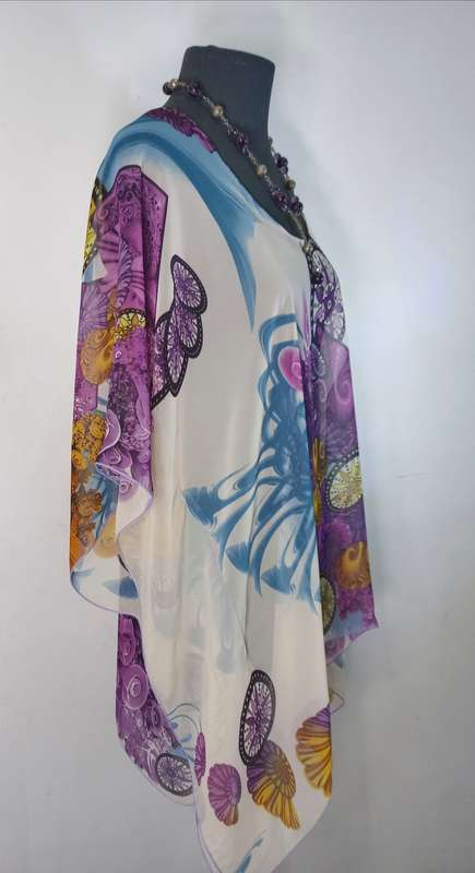 Ladies dress - Kaftan Top by VANILLA LEE / Size: Large (Ladies  38, 40, 42)
