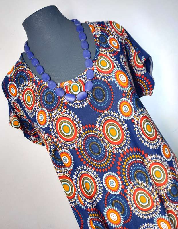 Shift Dress by VANILLA LEE / Size: L-XL (ladies size 38, 40, 42)