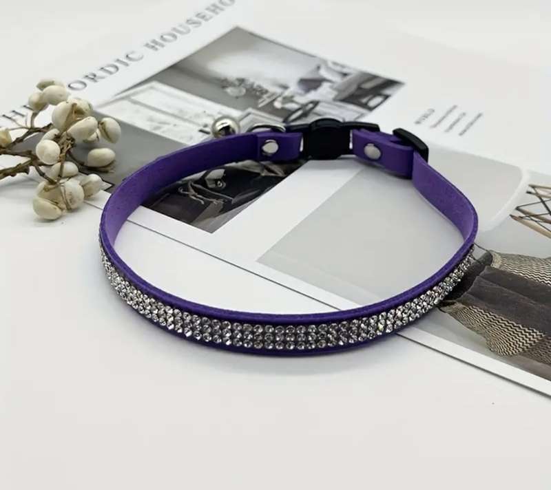 Cat Collar - diamante encrusted bling collars - various colours