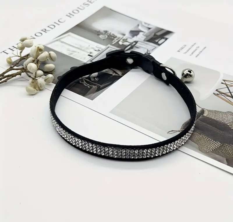 Cat Collar - diamante encrusted bling collars - various colours
