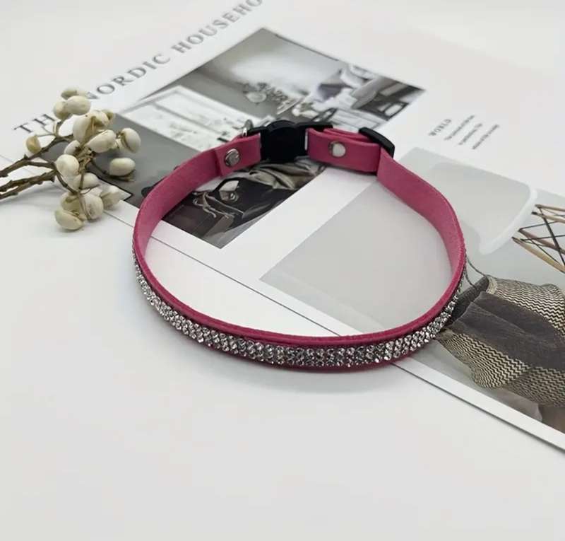 Cat Collar - diamante encrusted bling collars - various colours