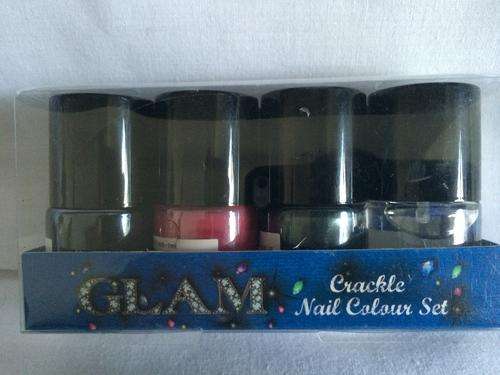 CRACKLE EFFECT NAIL COLOUR SET by GLAM at Clicks (4 bottles of cutex)
