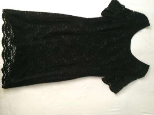 VINTAGE !!! ABSOLUTELY STUNNING HEAVY LACE DRESS / FORMAL WEAR / SIZE 40