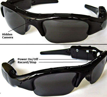 DVR Spy Sun Glasses Camera Audio Video Recorder