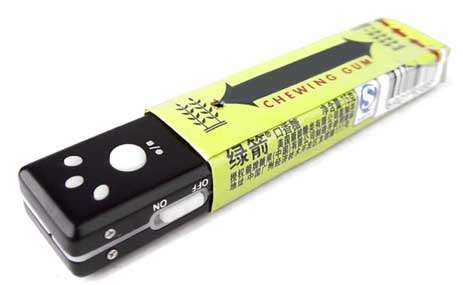 DVR Gum Spy Camera Audio Video Recorder