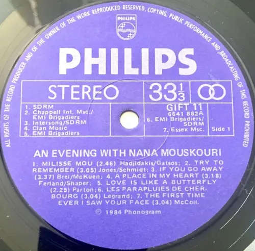 Nana Mouskouri  An Evening With Nana Mouskouri - Special Gift Presentation