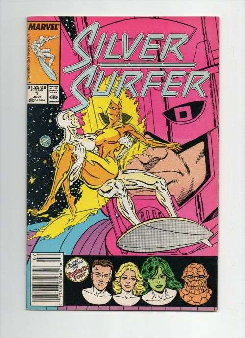 Silver Surfer #1 newsstand variant Marvel 1987 Copper Age Key Comic