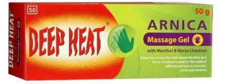 DEEP HEAT ARNICA MASSAGE GEL-50 GRAM-WITH MENTHOL & HORSE CHESTNUT