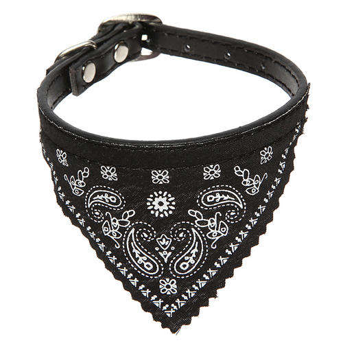 Black Large Dog/Cat Bandana Collar