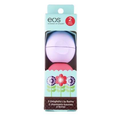 EOS Limited Edition Spring 2-Pack Smooth Sphere Lip Balm (Passion Fruit and Fresh Watermelon)