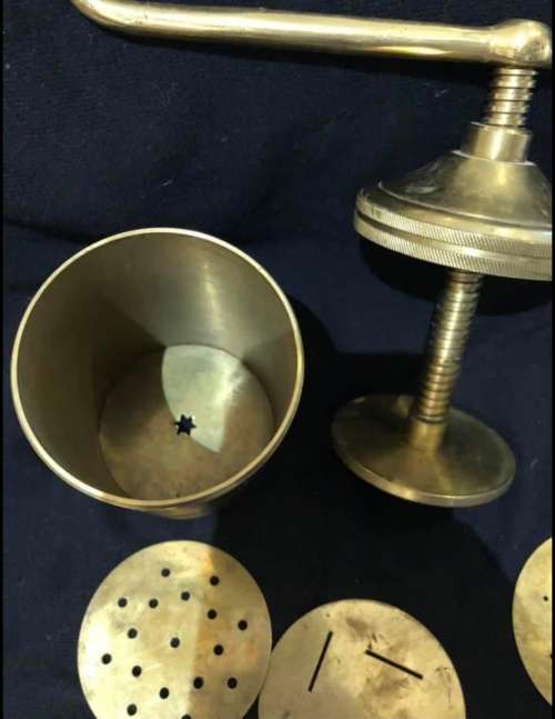Pasta press brass