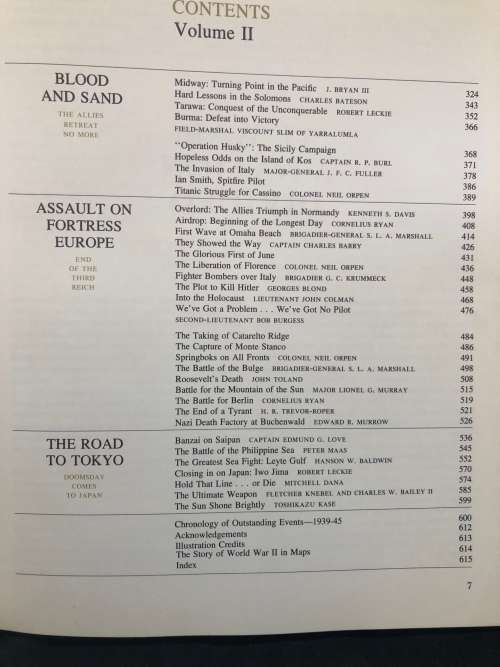 Book Readers Digest World War II Volume illustrated