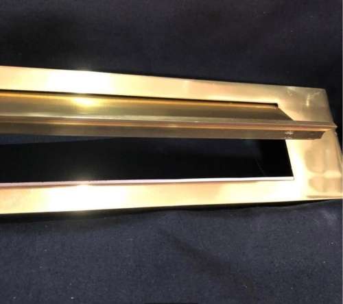 Post/Letter plate brass