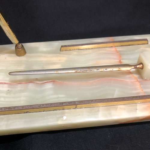 Desk organizer marble