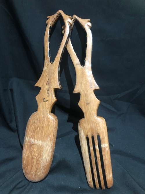 Salad servers wood