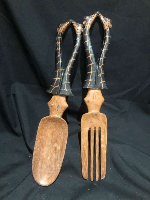Salad servers wood