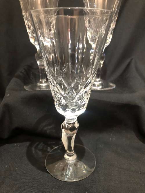 Glasses Stuart Crystal champagne flutes each