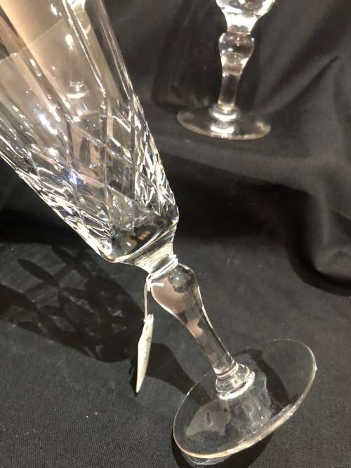 Glasses Stuart Crystal champagne flutes each