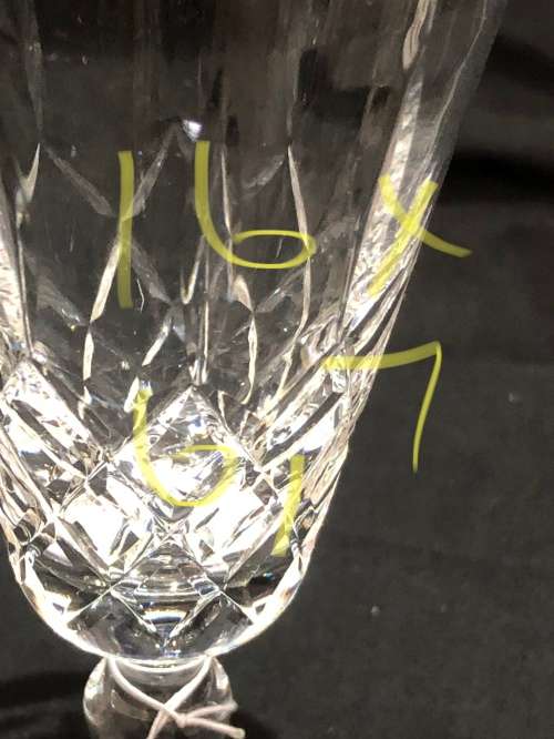 Glasses Stuart Crystal champagne flutes each