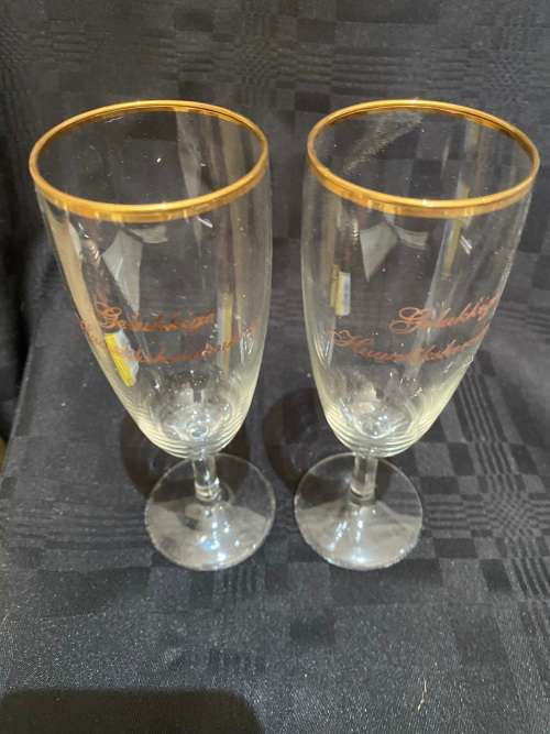 Glasses champagne Gelukkige Herdenking