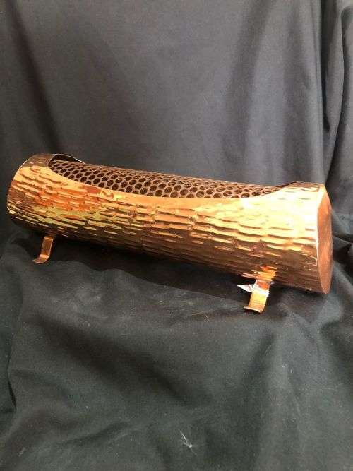 Vase coppered log