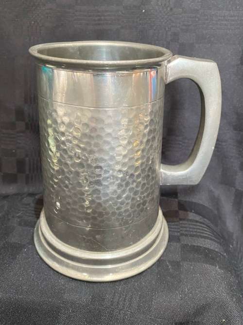 Tankard pewter glass bottom(B)