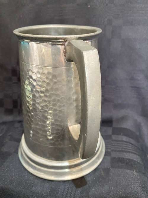 Tankard pewter glass bottom(B)
