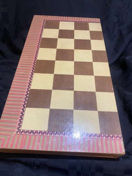 Chess/backgammon set large
