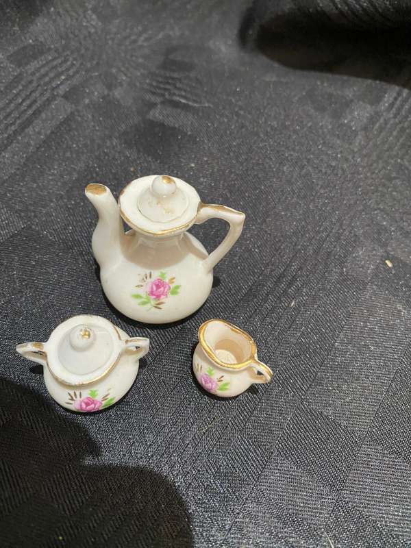 Ornament teapot set miniature