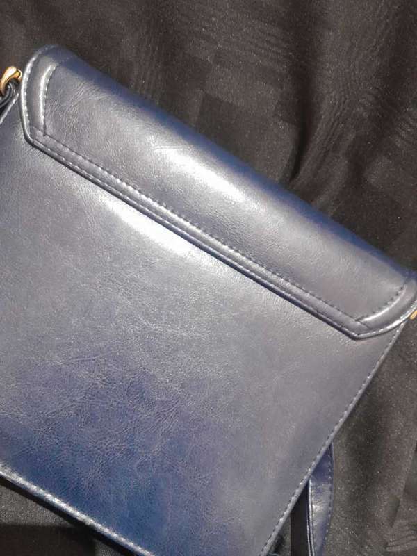Handbag navy blue vintage