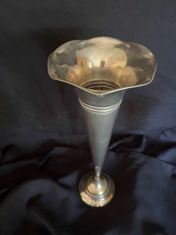 Vase trumpet silver plated(A)