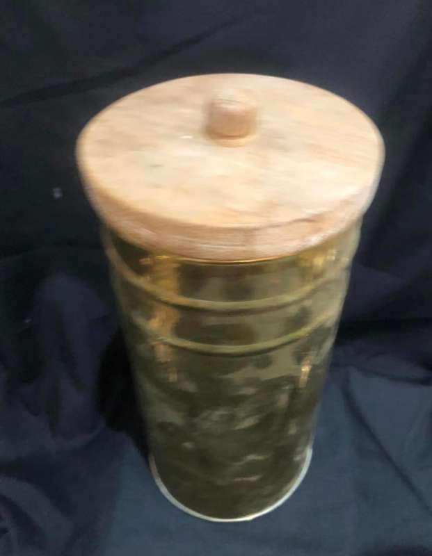 Container brass lidded