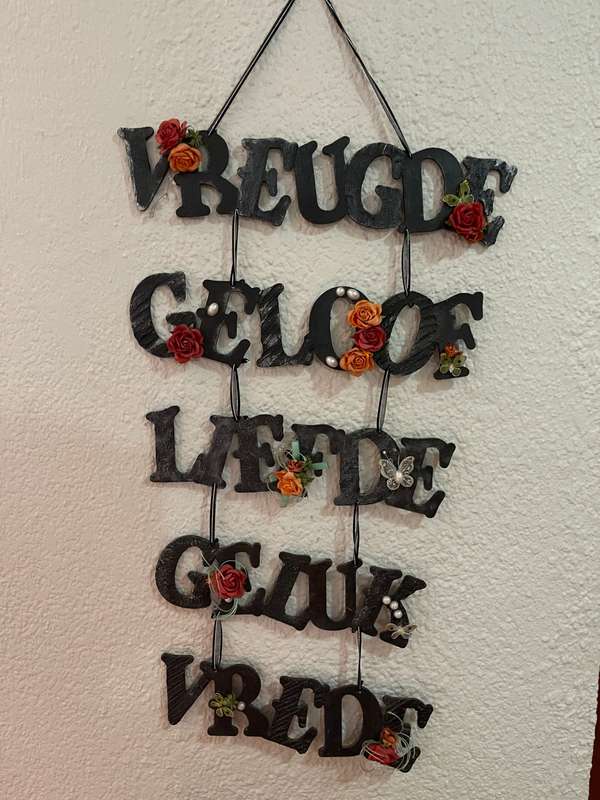 Wall hanging Afrikaans