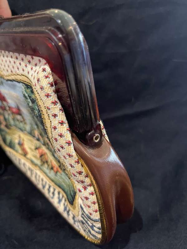 Handbag clutch bag tapestry style