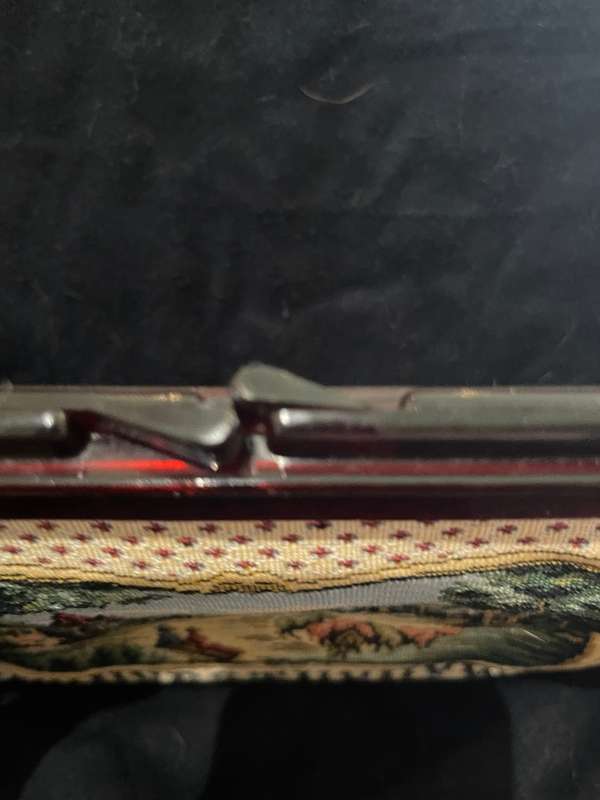 Handbag clutch bag tapestry style