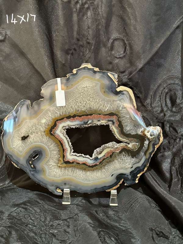 Ornament polished stone
