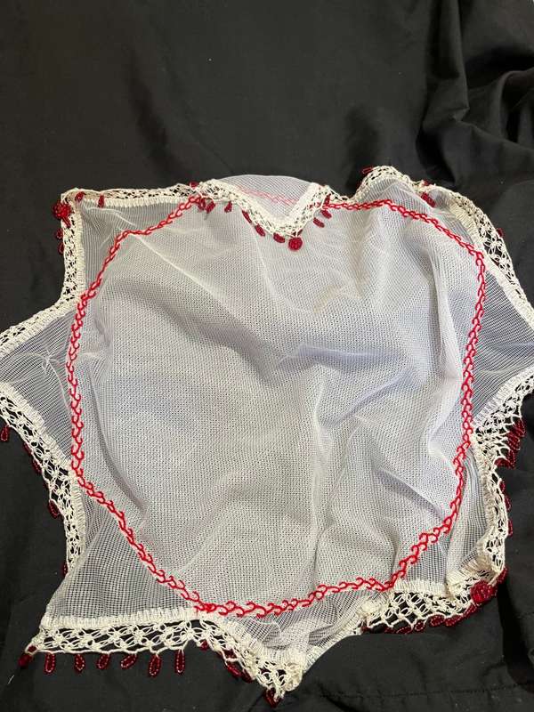 Doilie beaded large