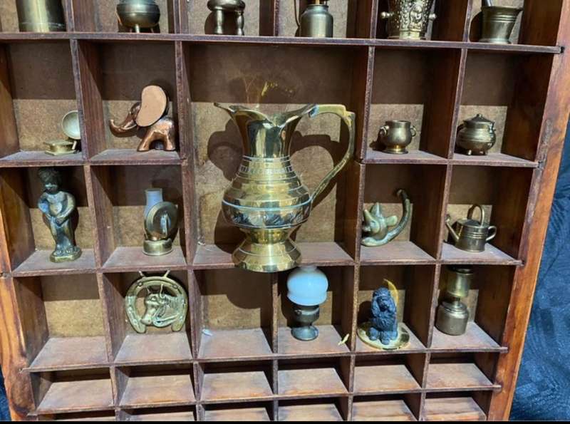 Printers tray brass/copper miniatures