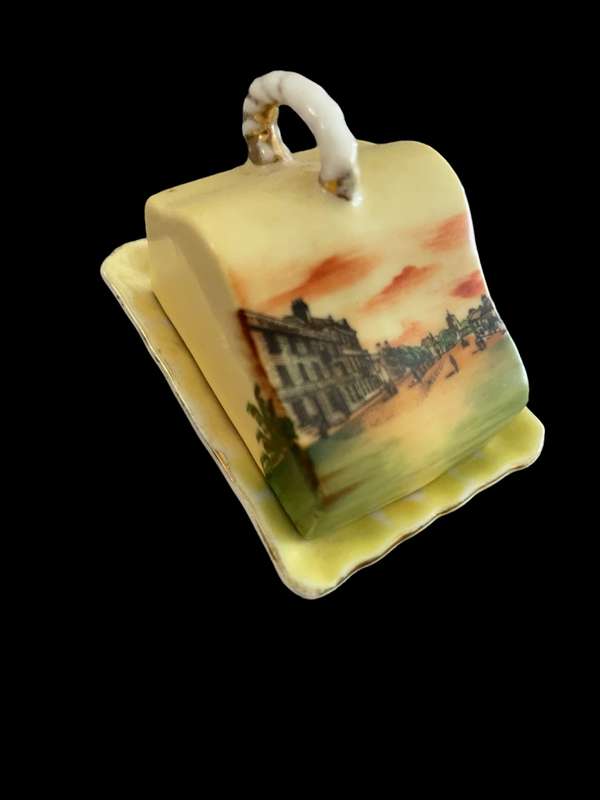 Ornament cheese dish miniature