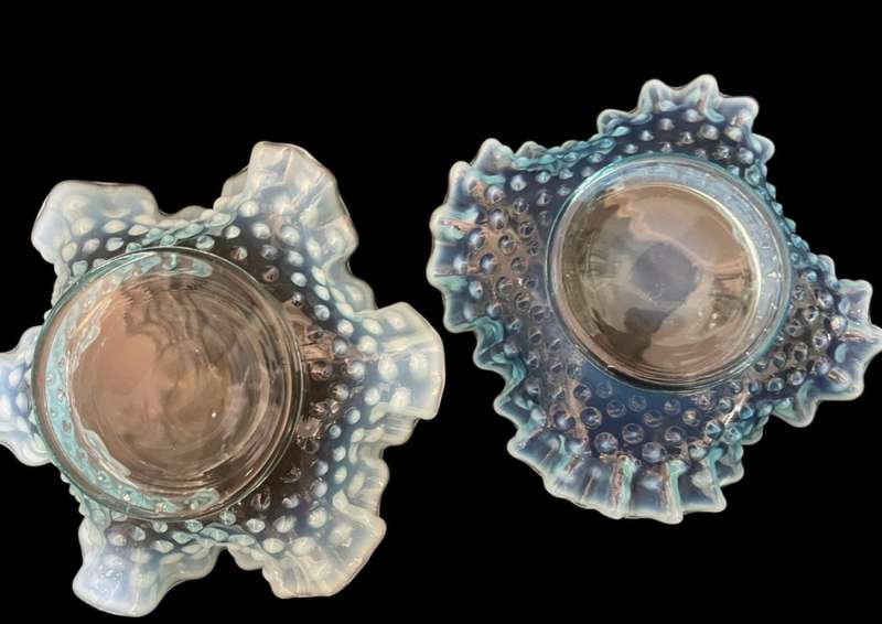 Bowls each hobnail glass each