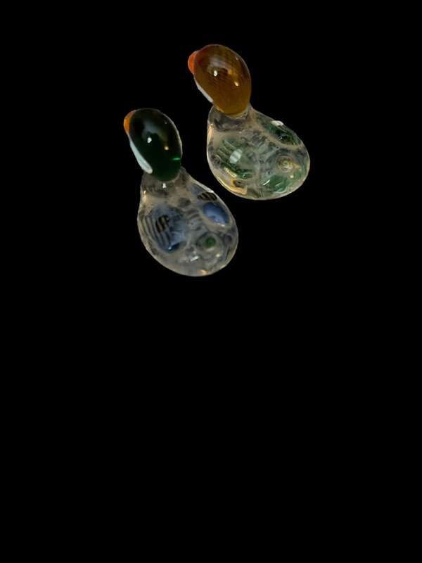 Ornament miniature Murano ducks set