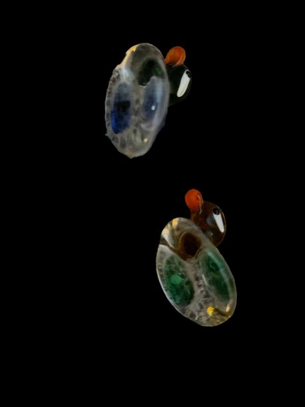 Ornament miniature Murano ducks set